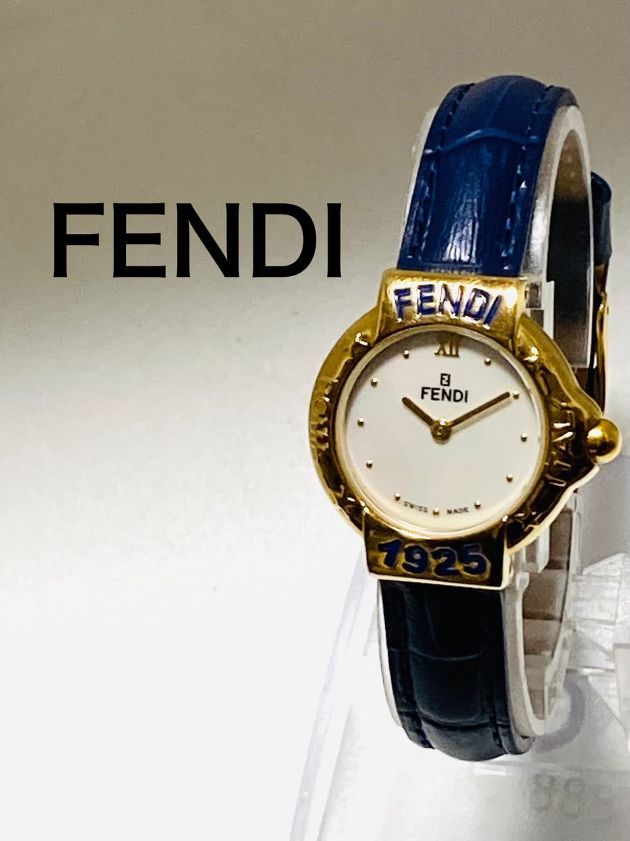 稼働品☆新品電池 FENDIフェンディ 4000L 純正ベルト こん 稼働品☆新品電池 FENDIフェンディ 4000L 純正ベルト こん