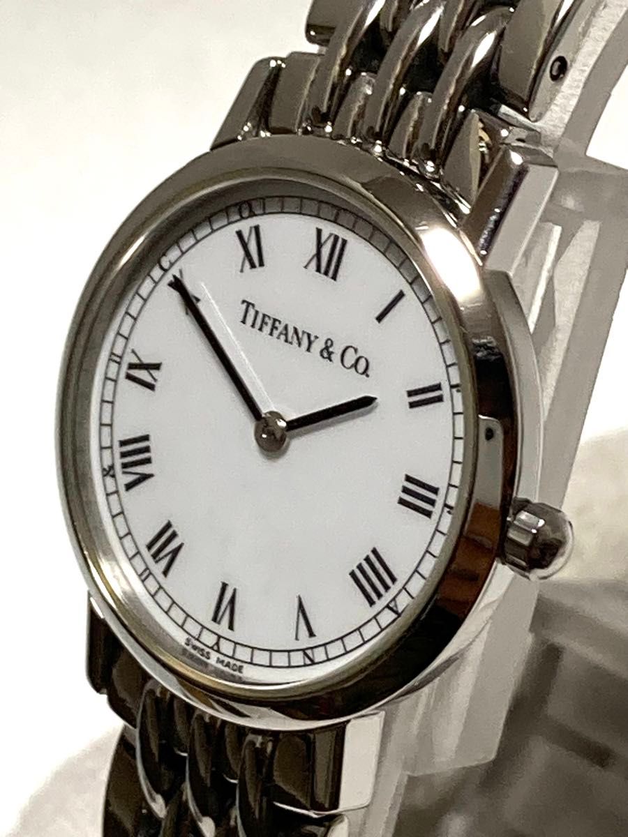 超美品！　Tiffany ティファニー　クラシック　電池新品　レディース腕時計