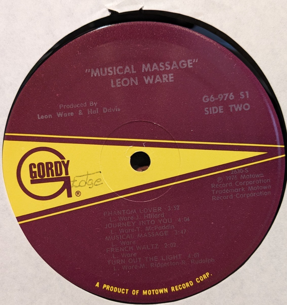 ■USオリジナル■LEON WARE / MUSICAL MASSAGE■SoulFunkRareGrooveサンプリングネタ_画像7