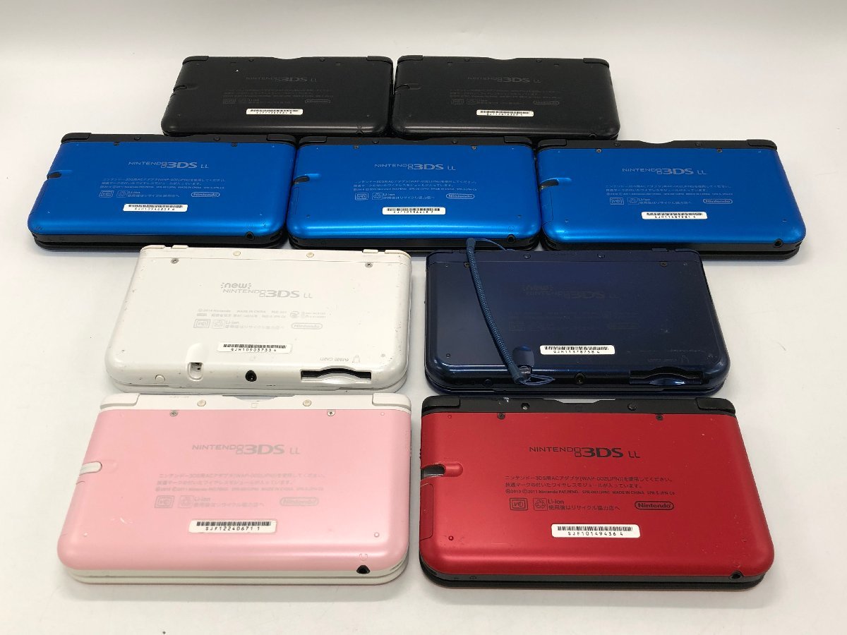 1円～【ジャンク・現状品】Nintendo 3DS LL 9台/3DS 5台/DSi 2台/DSLite 5台/ 計 21台まとめ 動作不良/不明/難有り等 [292-0129-T3]_画像3