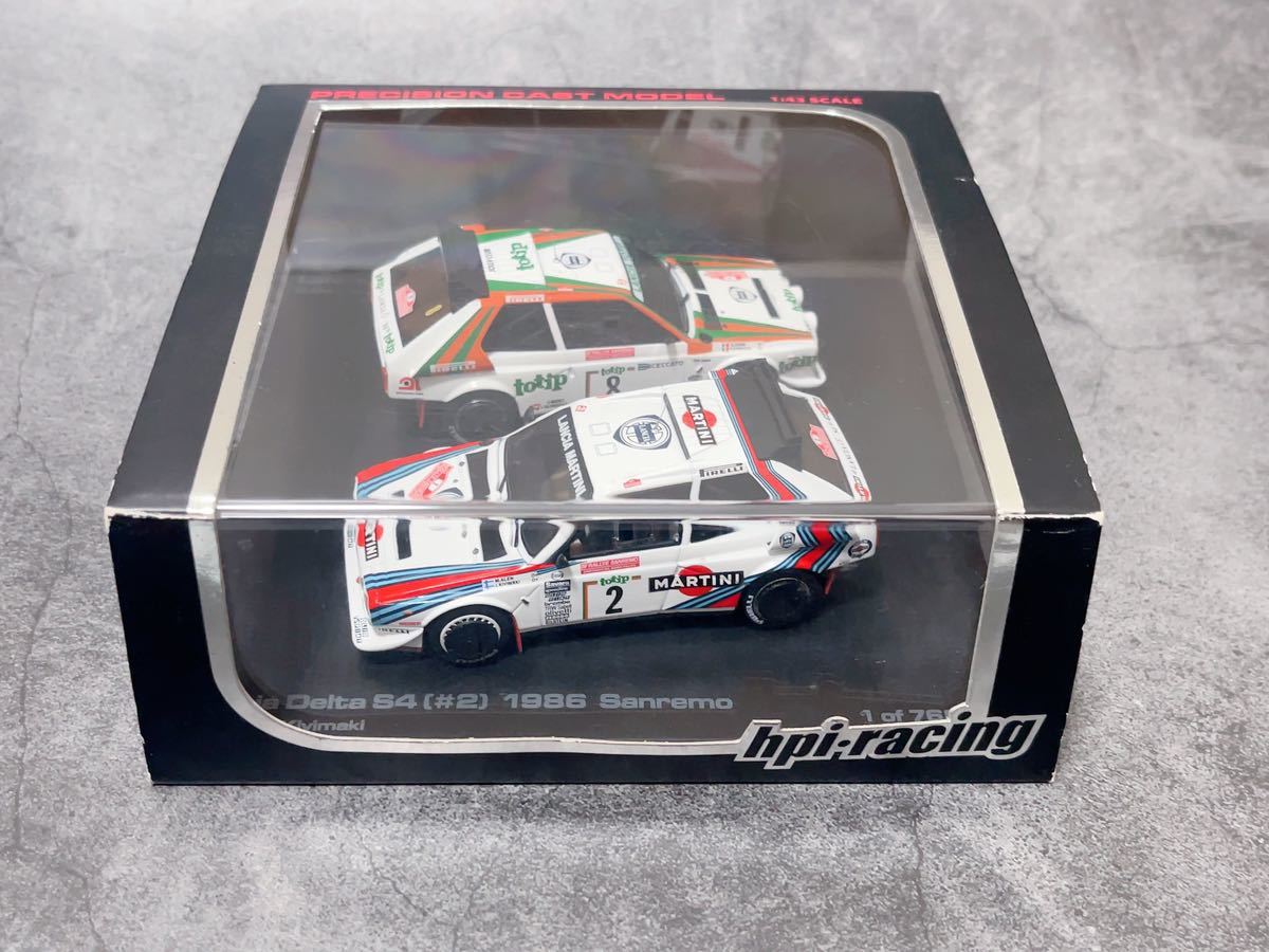 HPI 1/43 LANCIA DELTA S4 サンレモ セット WRC ランチア　デルタ　マルティニ　MARTINI TOTIP トティップ ≠ autoart bbr exoto 京商_画像1