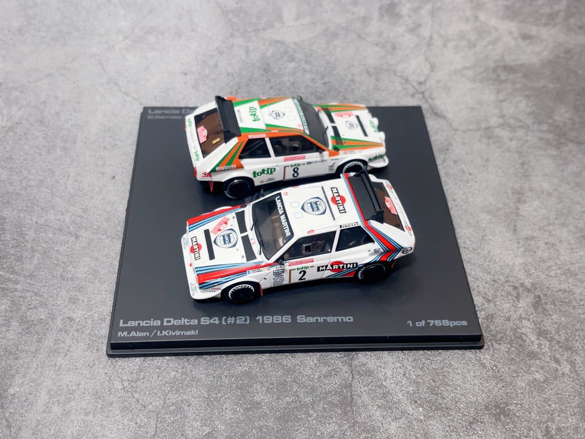 HPI 1/43 LANCIA DELTA S4 サンレモ セット WRC ランチア　デルタ　マルティニ　MARTINI TOTIP トティップ ≠ autoart bbr exoto 京商_画像4