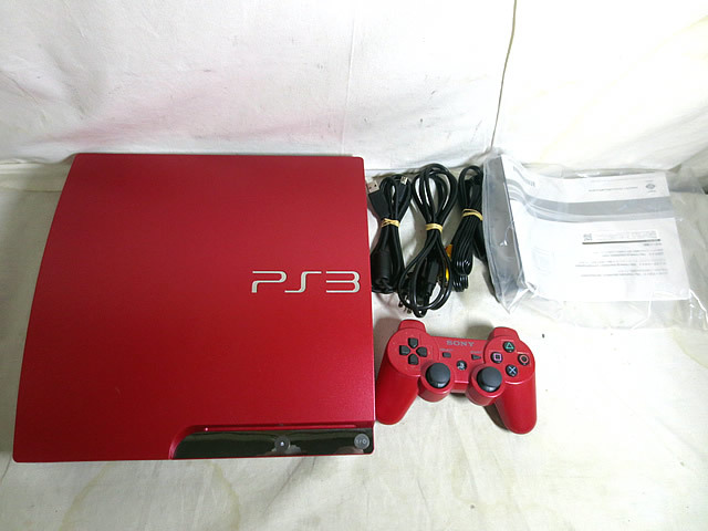  as good as new Sony PS3 body PlayStation3 320GB scarlet red CECH-3000BSR