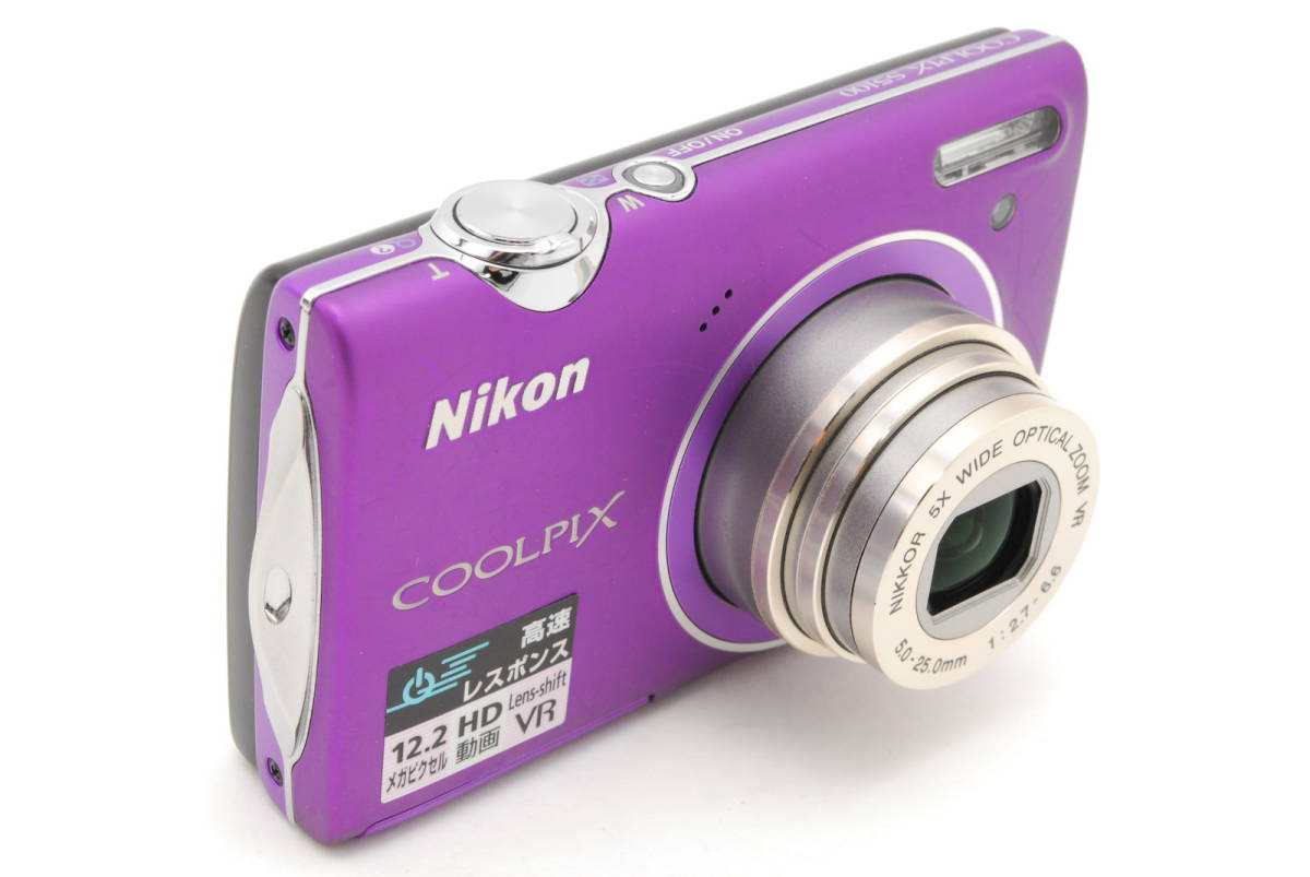 箱付き!!美品!! Nikon ニコン COOLPIX S5100 デジタルカメラ パープル #5436_画像3