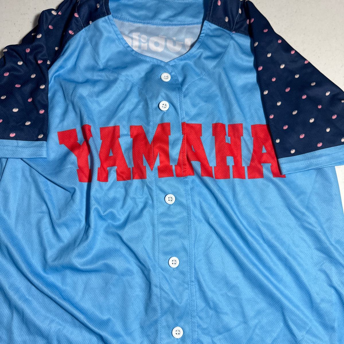 ヤマハ発動機ジュビロ jubilo ラグビー オフィシャル official 応援用 ベースボールシャツ フリーサイズ_画像2