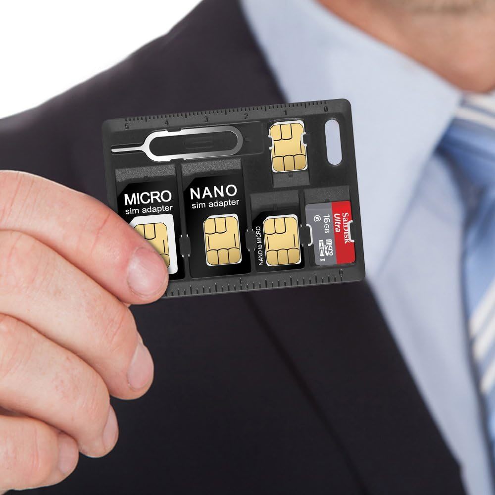 ★★SIMカード & MicroSD ホルダー 2 リリースピン AFUNTA 2パック カード収納ケース マイクロ ナノ Micro-SD メモリー 2つ SIM用交換ピンの画像7