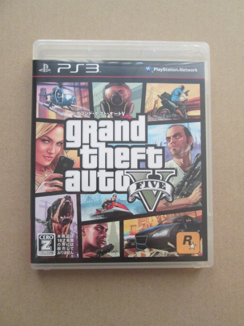 PS3用ソフト】グランド・セフト・オート 5 /grand theft auto V 中古品 (マップ有り) 動作確認済み GTA5 グラセフ5  /グランドセフトオートV