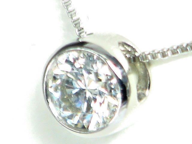 【宝石屋本舗】0.20ct　ハート＆キューピッド天然ダイヤモンド　PT900ネックレス（ミニ鑑別カード付）_画像2