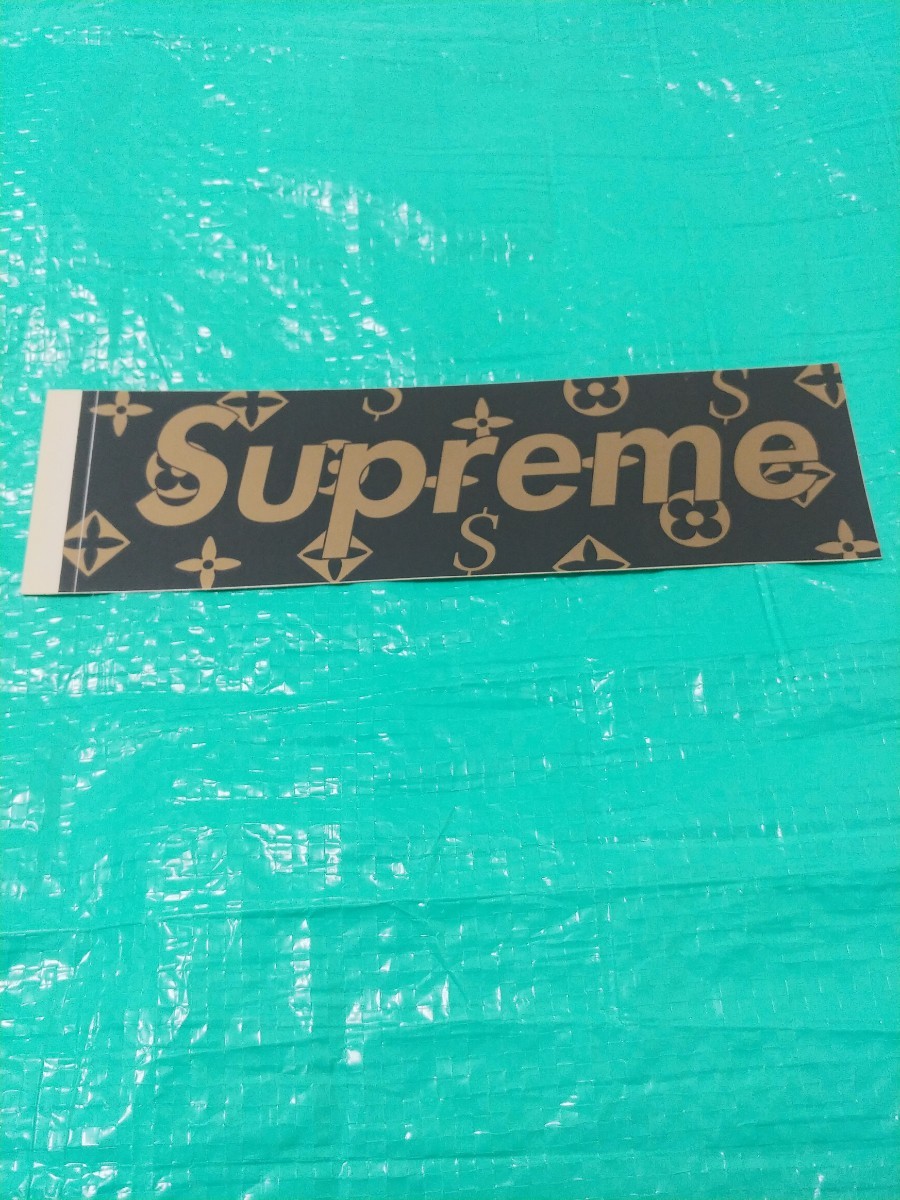 レア Supreme モノグラム ボックス ロゴ ステッカー ブラウン シュプリーム Box Logo_画像1