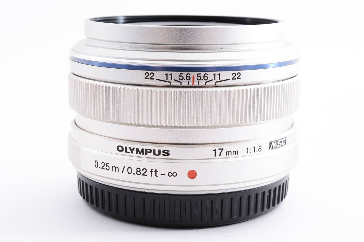 【良品】オリンパス OLYMPUS M.ZUIKO DIGITAL 17mm F1.8 シルバー 使用感少なめ_画像9
