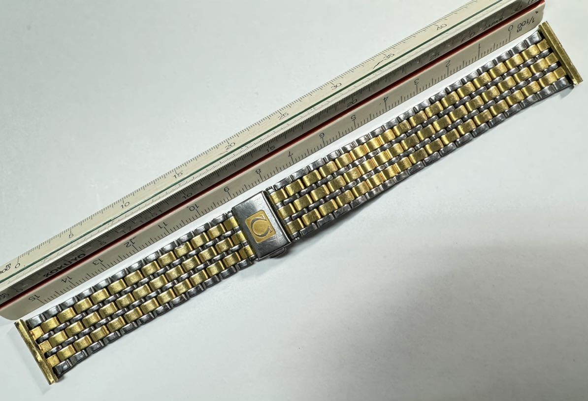 オメガ ステンレスベルト 20mm幅　OMEGA stainless steel bracelet コンビカラー　120-1_画像2