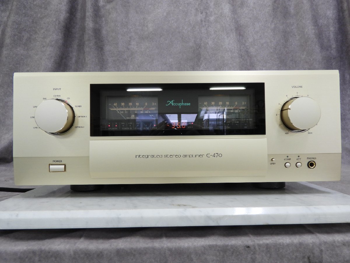 ☆ Accuphase アキュフェーズ E-470 プリメインアンプ 箱付き ☆中古☆_画像2