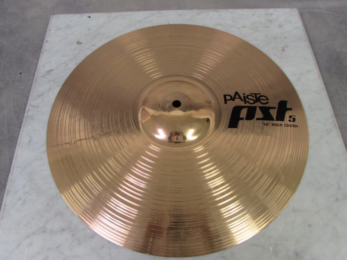 ☆ PAISTE パイステ クラッシュシンバル PST5 ROCK CRASH 16インチ ☆中古☆_画像1