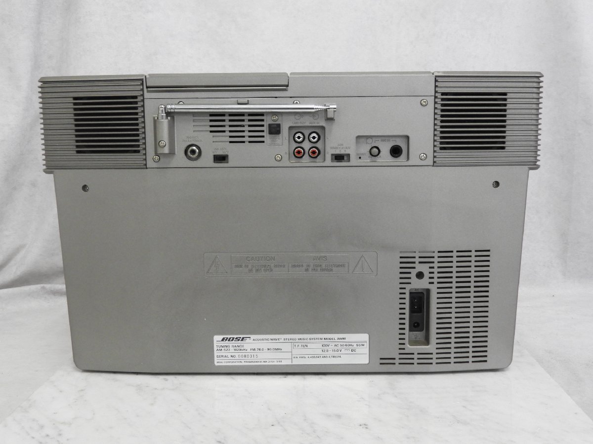 ☆ BOSE ボーズ ACOUSTIC WAVE STEREO MUSIC SYSTEM MODEL AWM CDラジカセ ケース付き ☆中古☆_画像5