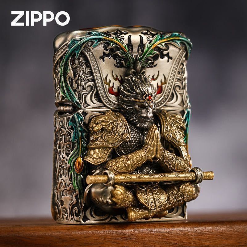 定価11.5万円 Zippo 孫悟空 真鍮製 斉天大聖 ライター ジッポー オイルライター 新品_画像1