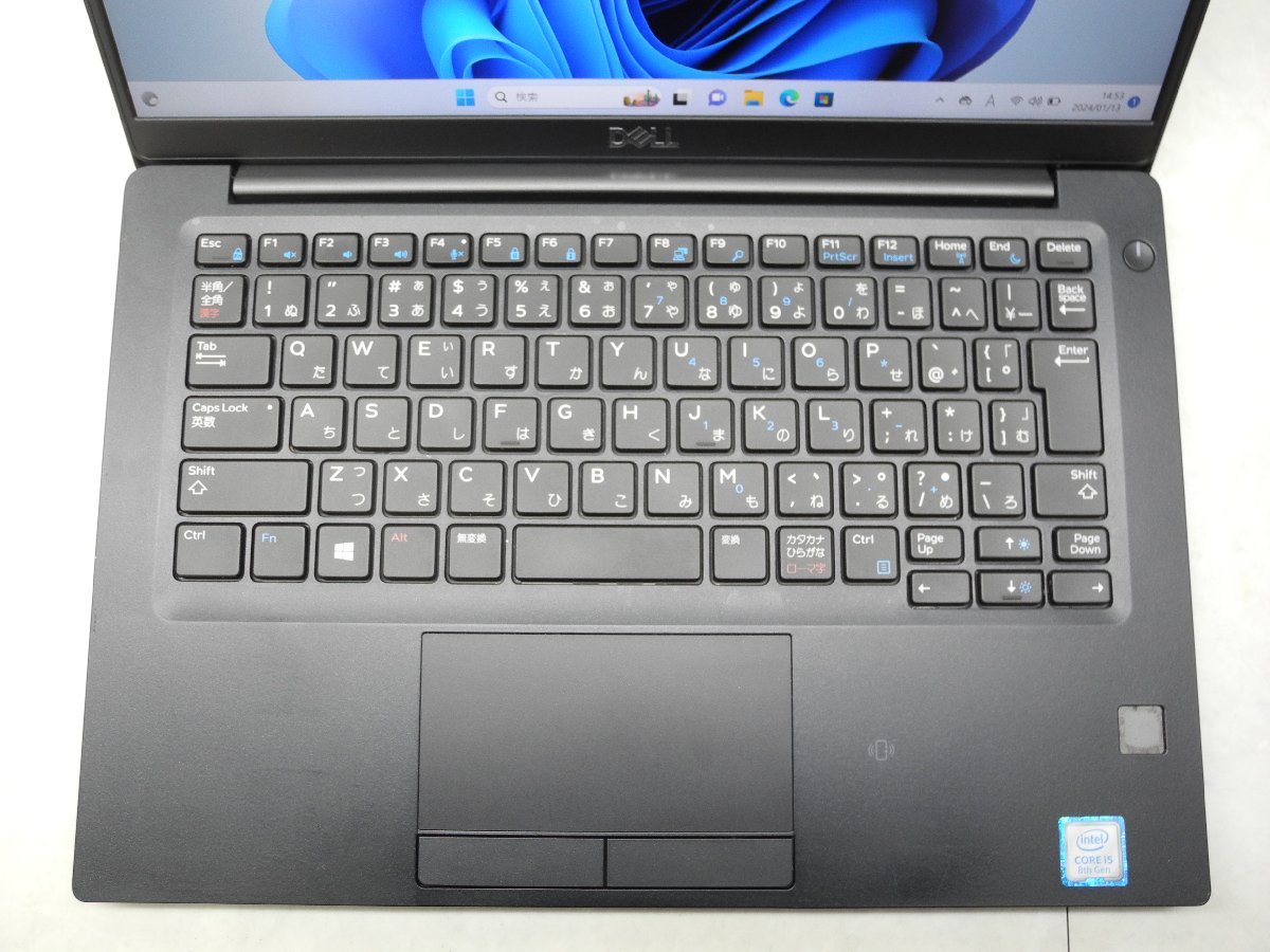 ☆1円☆第8世代☆DELL☆LATITUDE7390☆高解像度1920x1080☆Core i5 1.60GHz/8GB/SSD256GB/無線/Bluetooth/タッチ/カメラ/Office/Win11☆_画像2