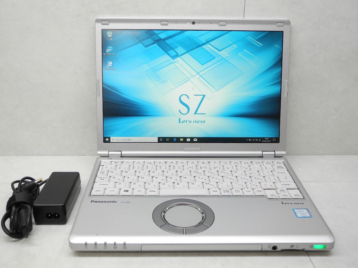 ☆1円☆第7世代☆累積10910☆高解像度1920×1200☆CF-SZ6RDYVS☆Core i5 2.60GHz/8GB/SSD256GB/無線/Bluetooth/カメラ/Office/DtoD領域☆_画像1