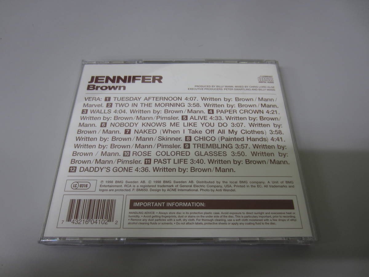 Jennifer Brown/ジェニファー・ブラウン/VERA EU盤CD ファンク R&B ソウル _画像3