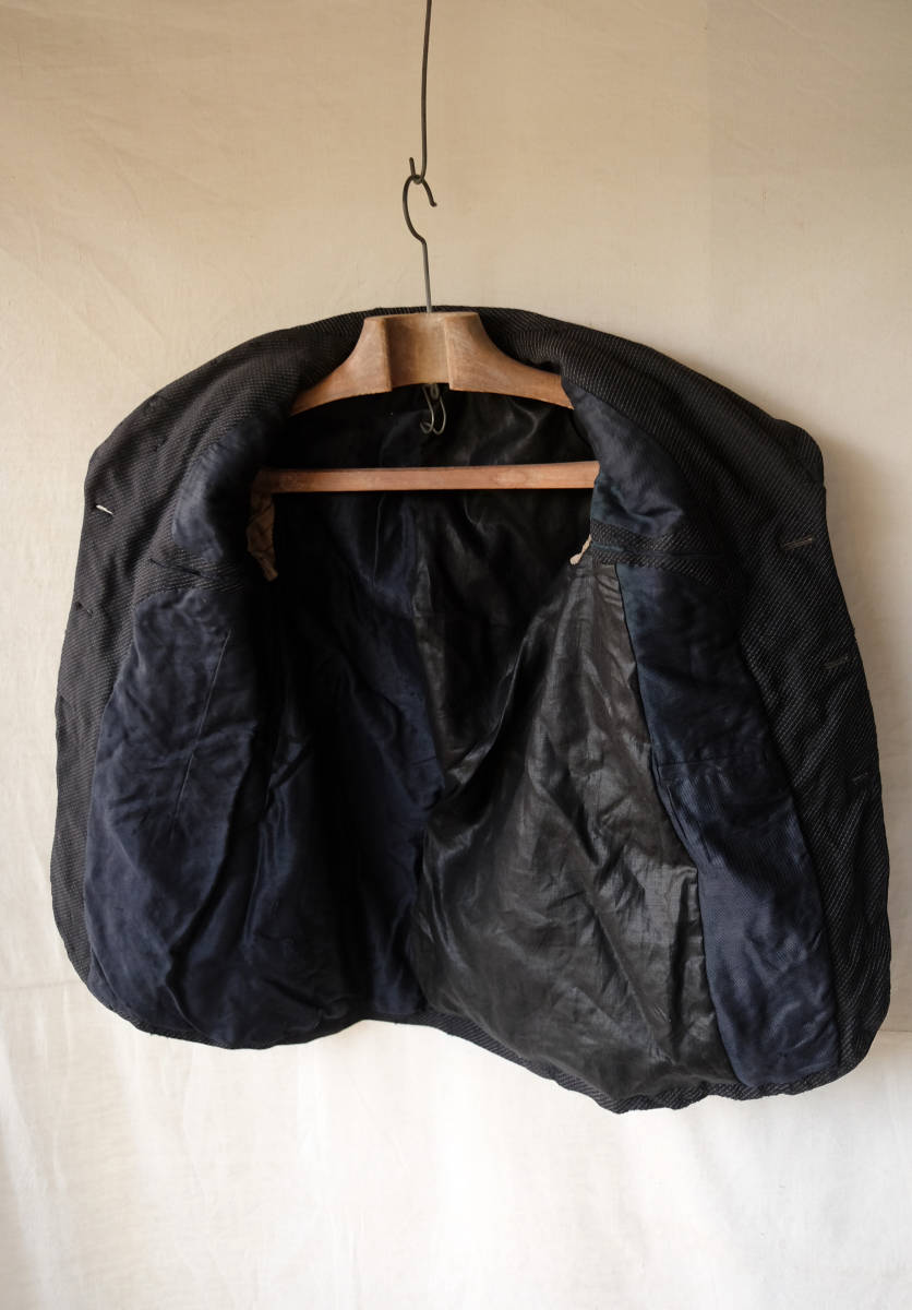 1910's 1920's フランス ヴィンテージ ダブルブレストサック 1910's 1920's フランス ヴィンテージ ダブルブレストサック