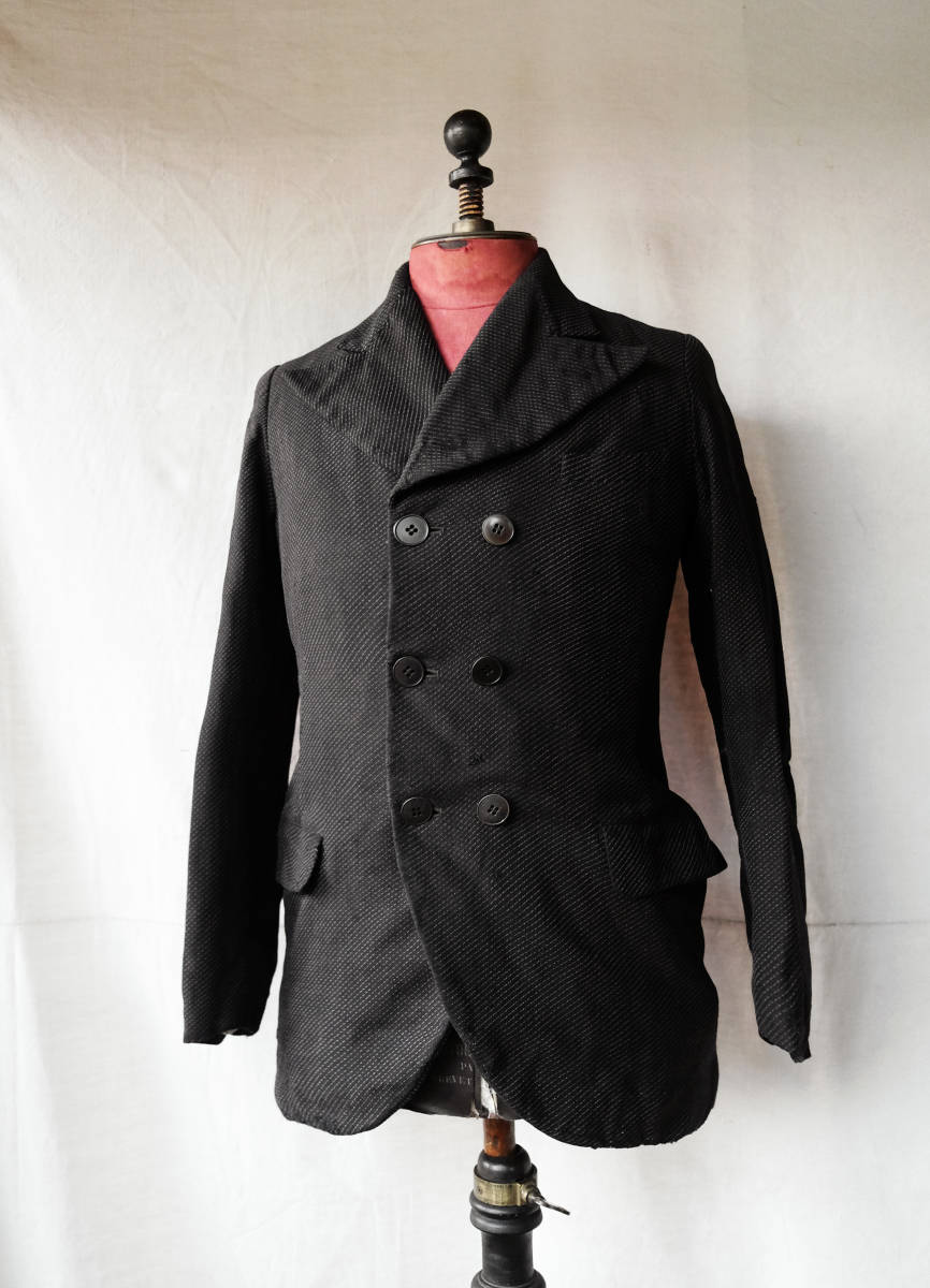 1910's 1920's フランス ヴィンテージ ダブルブレストサック 1910's 1920's フランス ヴィンテージ ダブルブレストサック