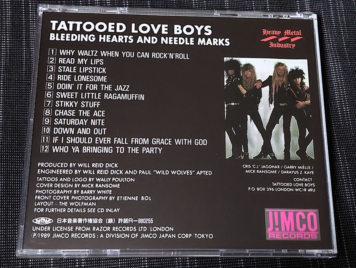 ★帯付◆タトゥード・ラヴ・ボーイズ/ブリーディング・ハーツ・アンド・ニードル・マークス TATTOOED LOVE BOYS 国内盤廃盤_画像5