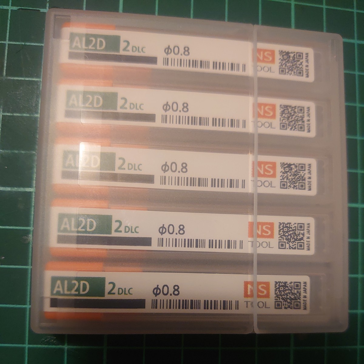 AL2D2DLC 0.8 超硬エンドミル NS 日進工具 新品5本セット まとめ売り