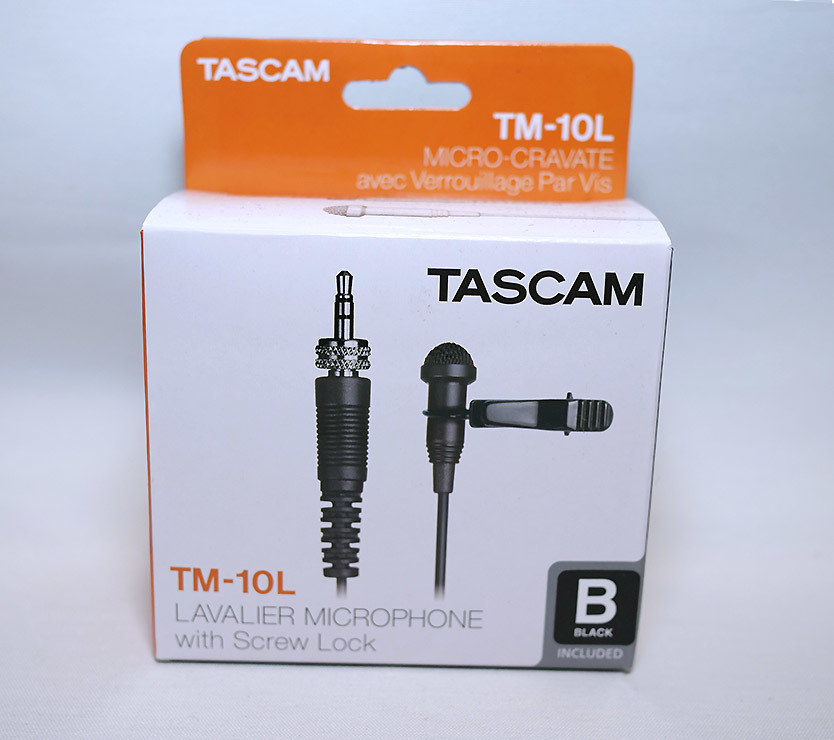  高性能ラベリアマイク TASCAM ( タスカム ) TM-10LB スクリューロック機構ピンマイク_画像2