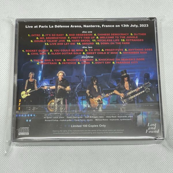 新品! LAF-2977-2979: GUNS N' ROSES - FRENCH REVOLUTION [ガンズ・アンド・ローゼズ]の画像2