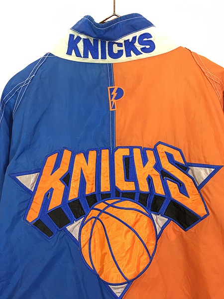 古着 90s NBA New York Knicks クレイジー ナイロン ジャケット XL 古着_画像4