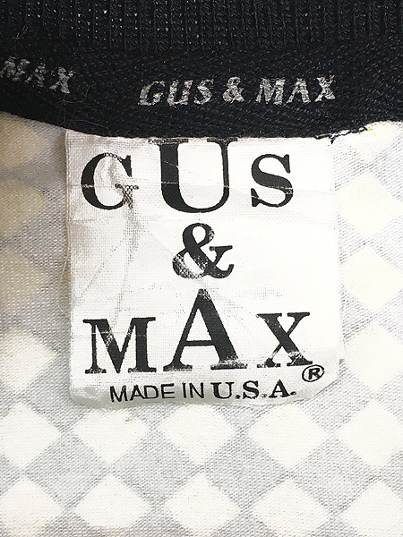 レディース 古着 80s USA製 GUS＆MAX 2カラー ブロック チェック ハート チャーム ライト ジャケット L 古着_画像9