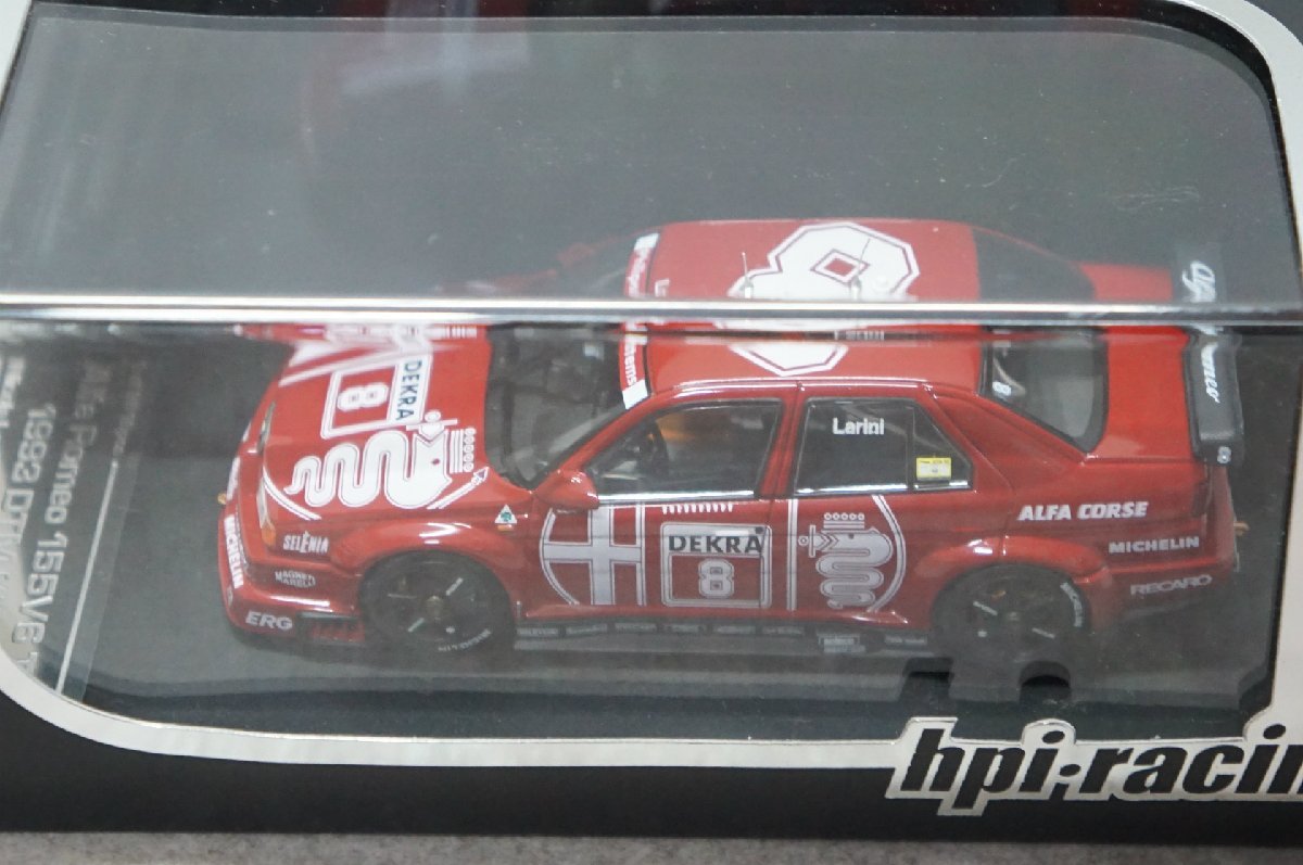 [SK][A4027960] 未使用品 HPI 1/43 アルファロメオ 155V6 TI 1993 DTM #8(レッド) [8041]_画像2