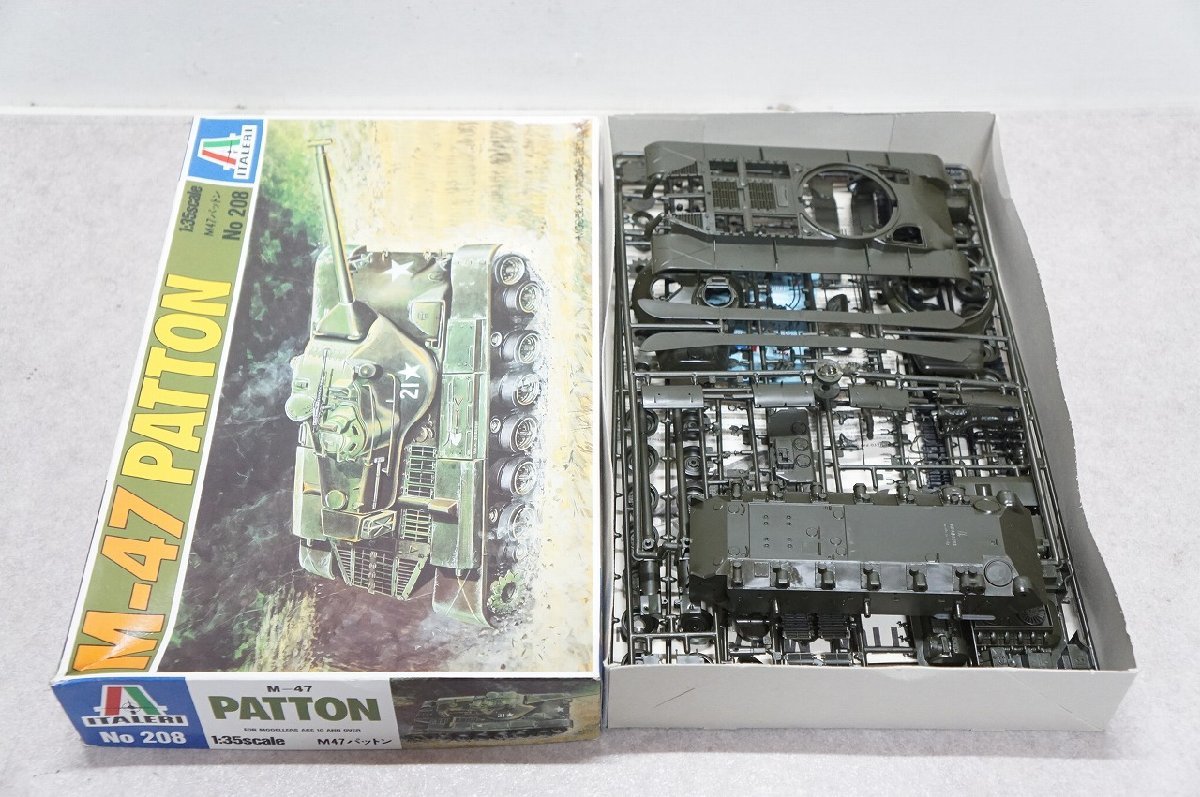 [TK][A4032410] 未使用未組立品 ITALERI イタレリ 1/35 M-47 PATTON パットン 戦車 プラモデル No.208_画像4