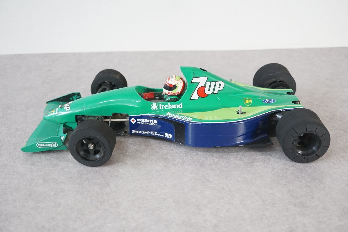 [QS][G859210] TAMIYA タミヤ 1/10 F1 JORDAN 191 ジョーダン RS540SH マブチモーター付き RC ラジコンカー 現状品_画像3