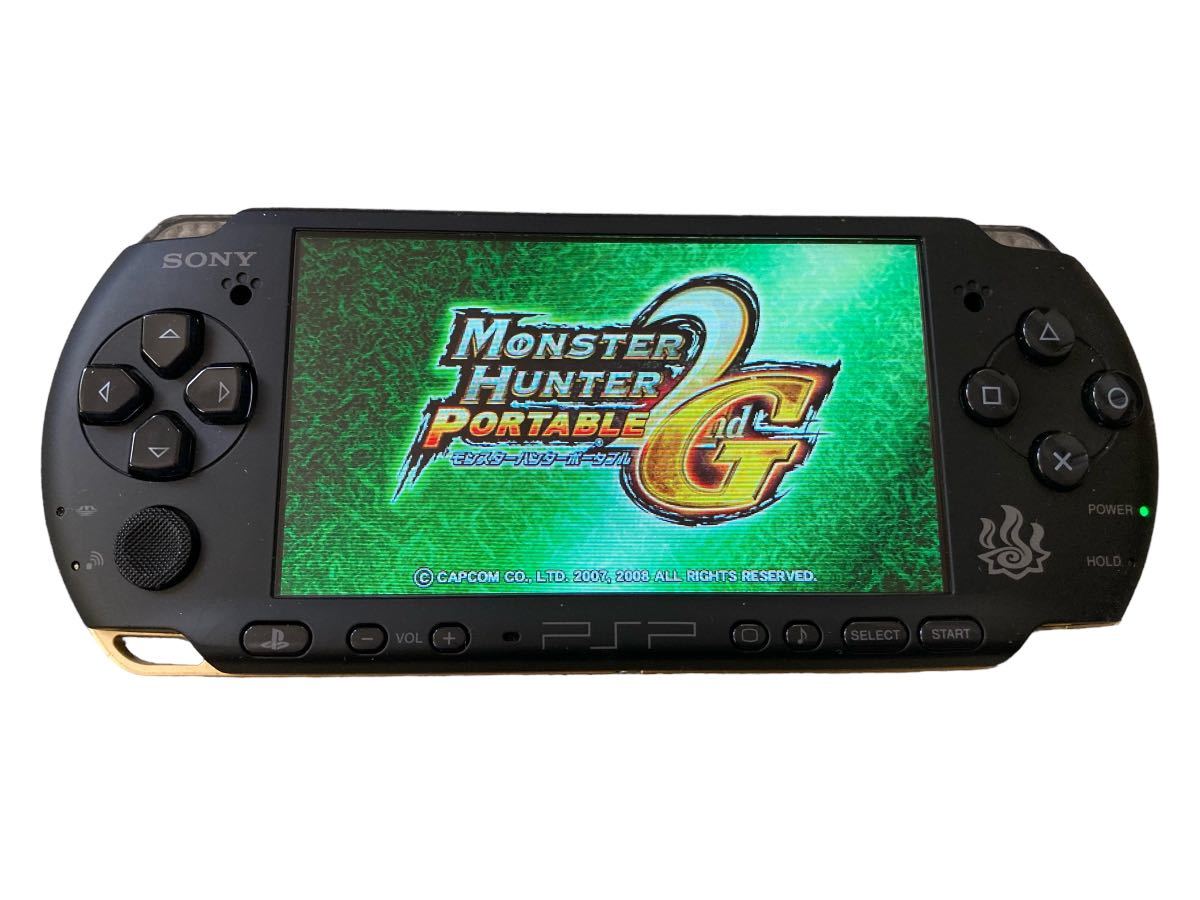 PSP 3000 ハンターズモデル 本体 おまけソフト+メモリースティック4GB