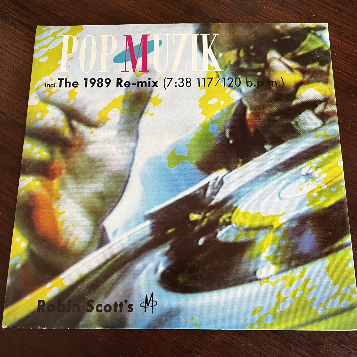 Pop Muzik (The 1989 Re-Mix) / M　12inchレコード,Robin Scott,シンセ・ポップ,テクノ・ポップ_画像1