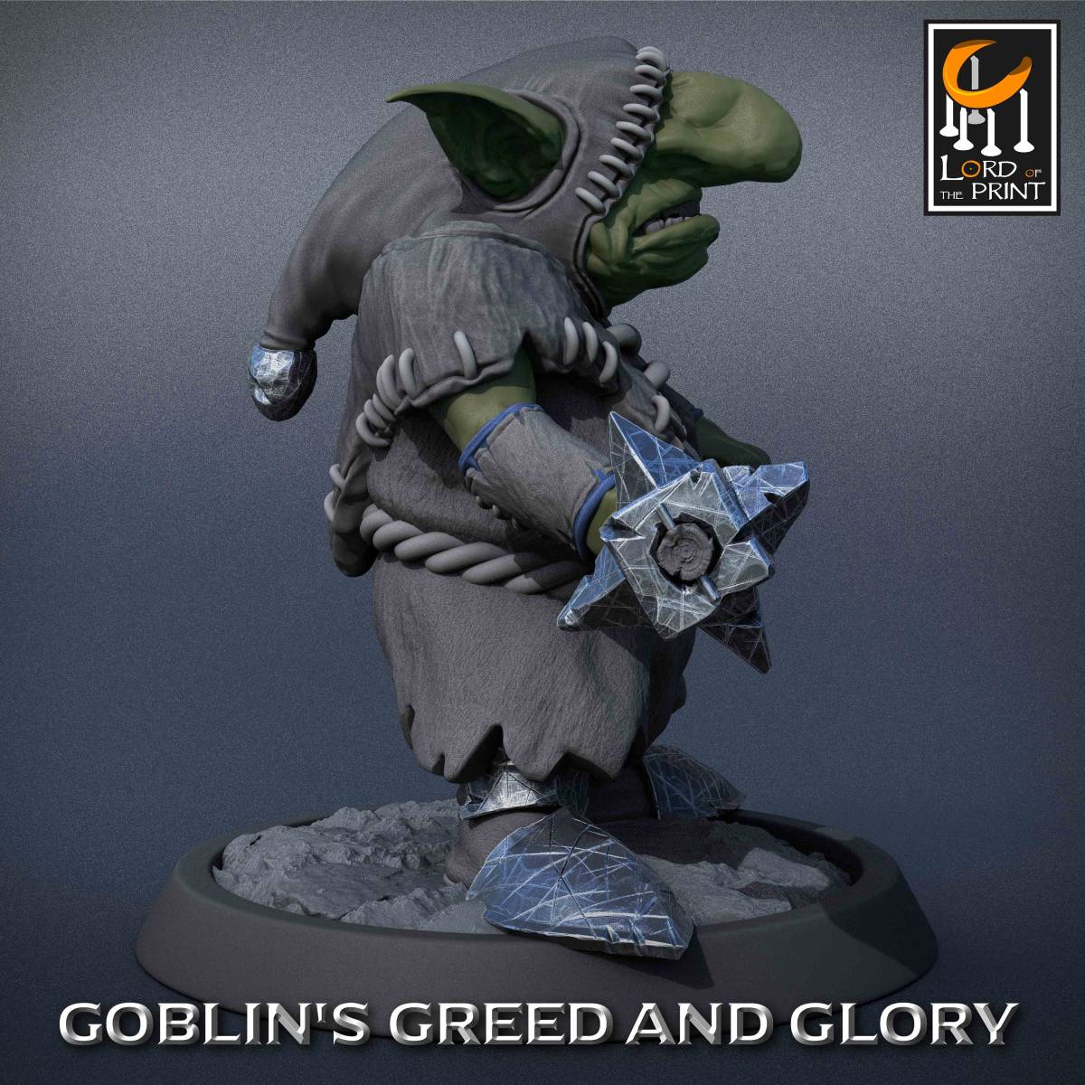 Lord of the Print Goblin Monk A Guardgo Brin 3D print miniature D&D TRPG