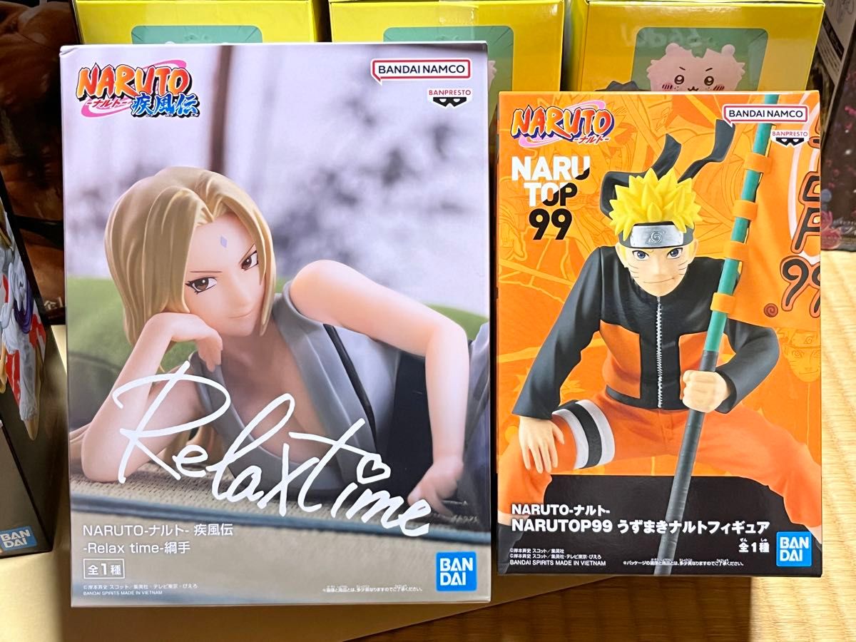 NARUTO-ナルト- 疾風伝 Relax time 綱手 & NARUTOP99 うずまきナルト フィギュア 2種セット