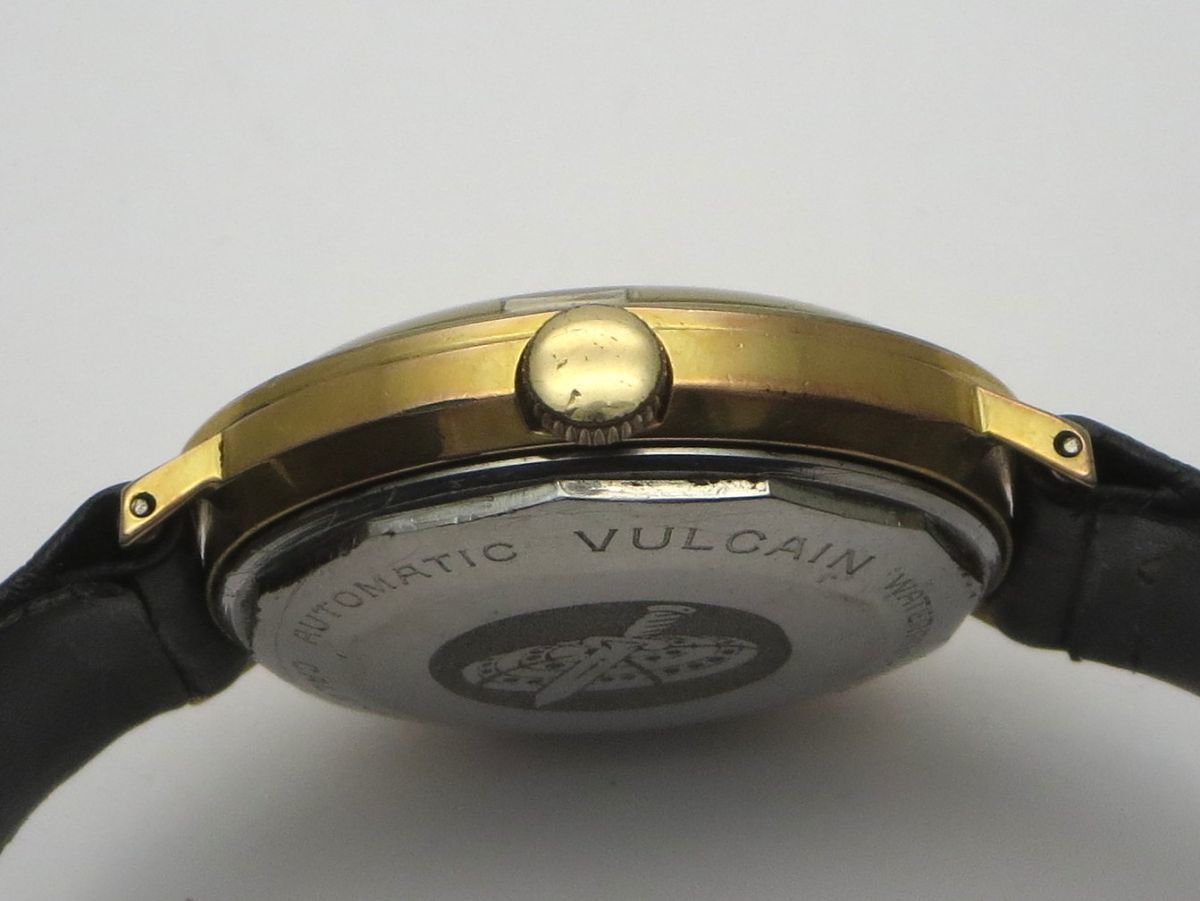 1000円スタート 腕時計 VULCAIN ヴァルカン CALENDATE 自動巻 AT デイデイト 3針 ラウンド 変わり文字盤 メンズ 9 Q60031_画像3