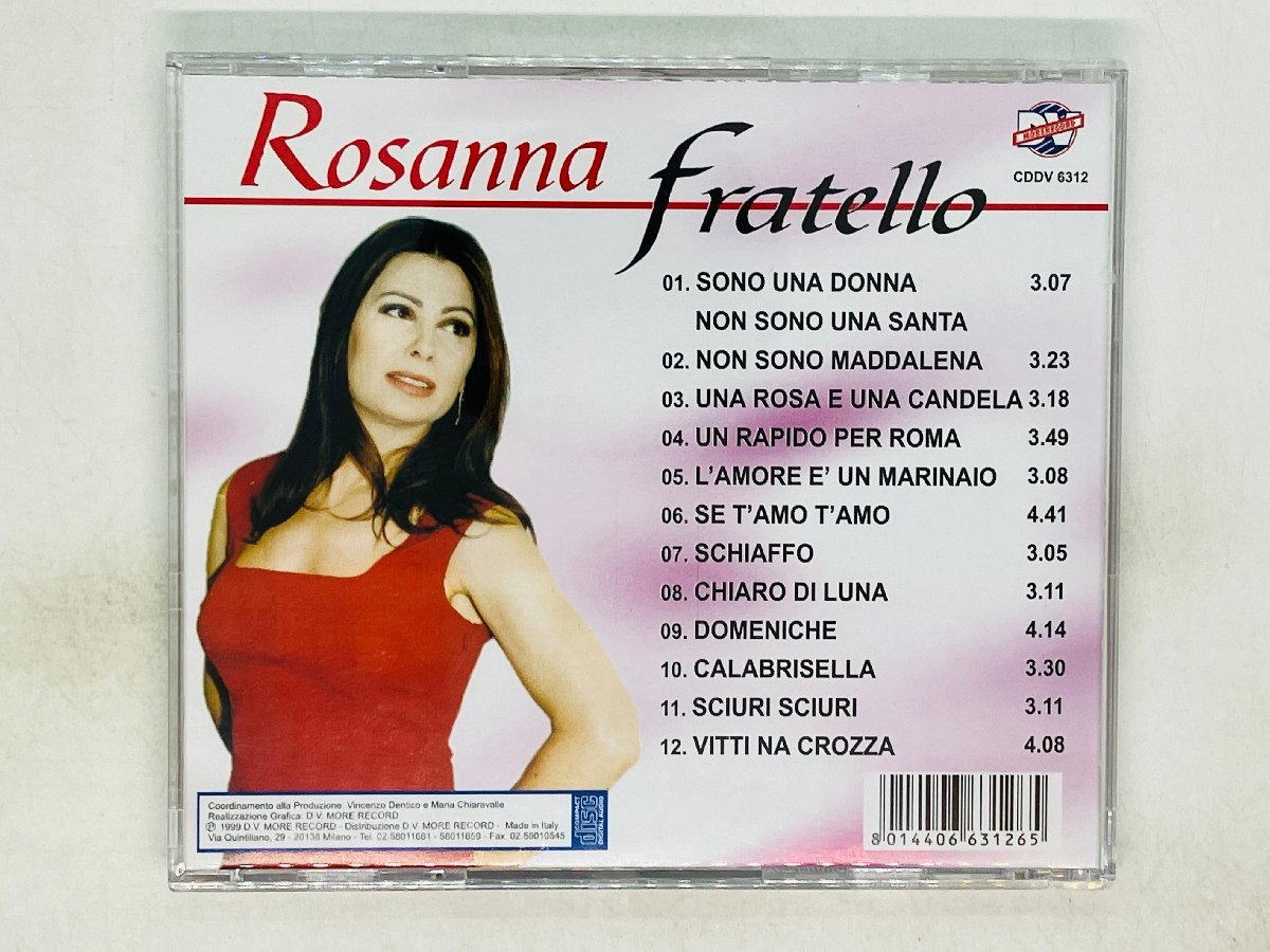 即決CD ロザンナ・フラテルロ ROSANNA FRATELLO / SONO UNA DONNA NON SANTA DV 6312 Z19_画像2