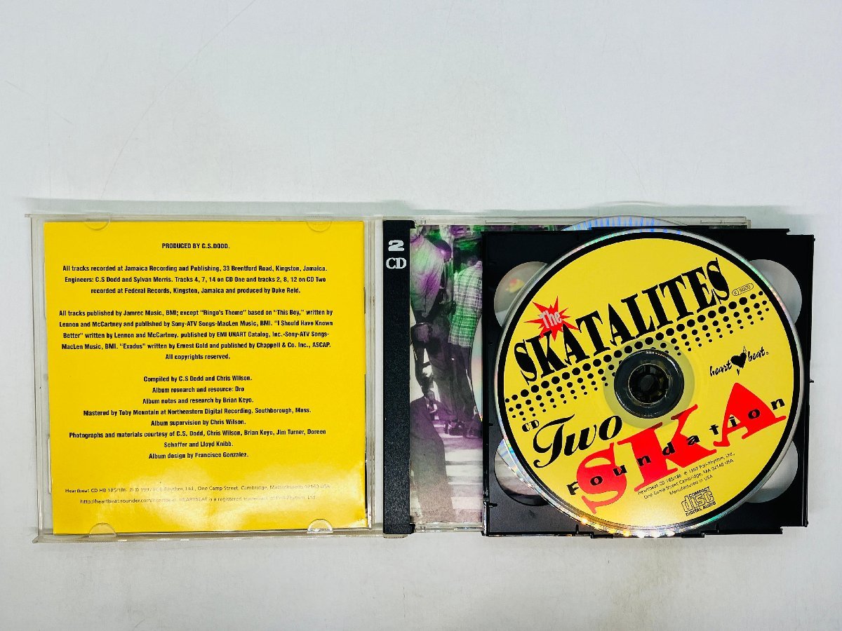 即決2CD 難あり The Skatalites / Foundation Ska / ザ・スカタライツ / アルバム HEARBEAT HB 185/186 接続部分割れ Z12_画像5