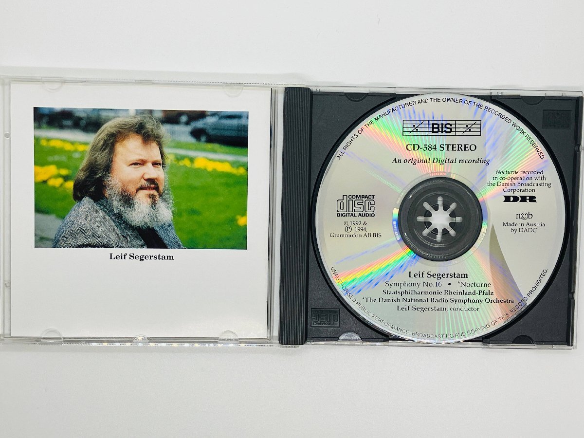 即決CD オーストリア盤 Segerstam Symphony No 16 Nocturne Leif Segerstam / BIS 584 X27_画像3