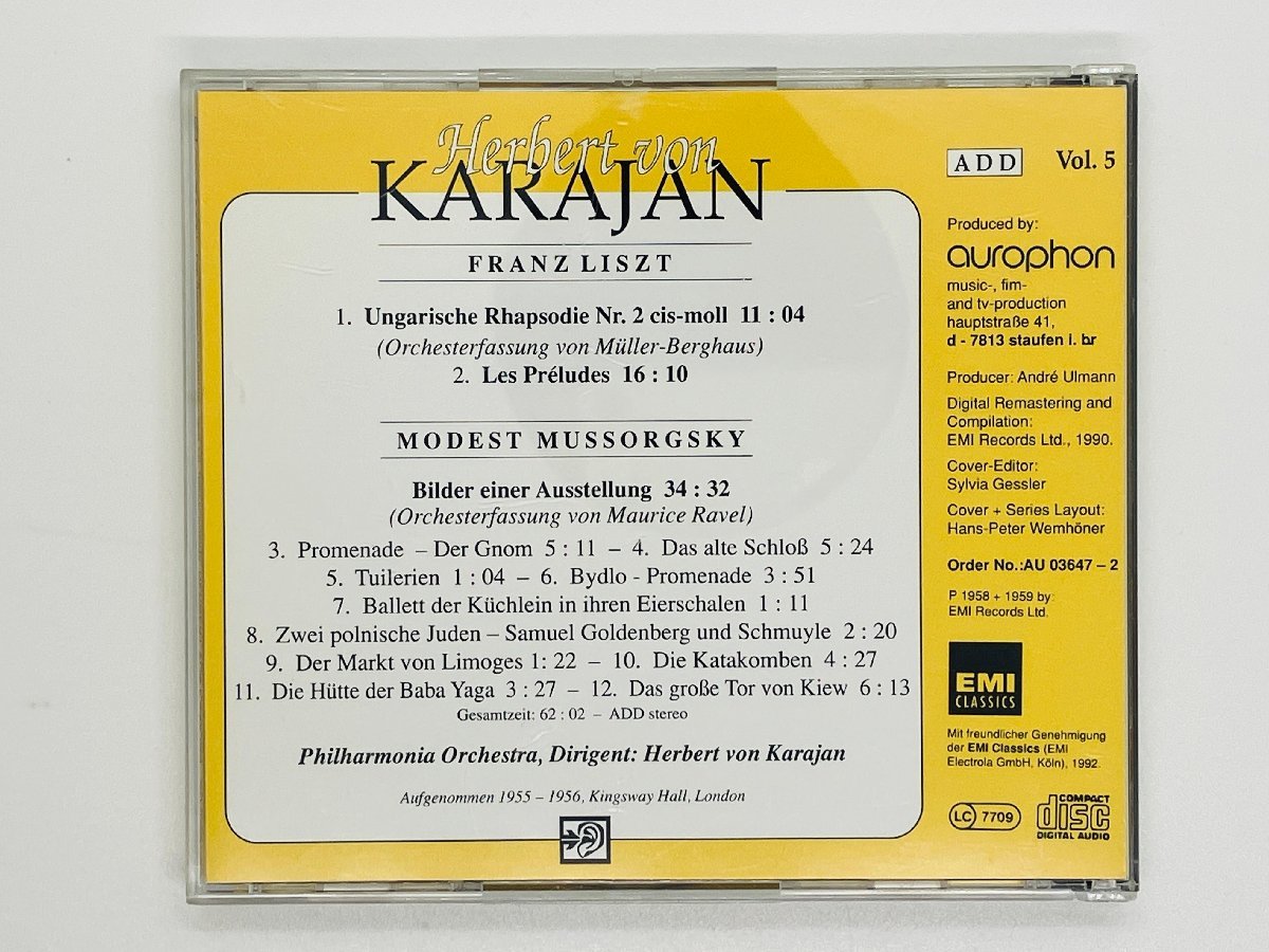 即決CD 独盤 KARAJAN / Die grossen Dirigenten des 20 Jahrhunderts / カラヤン指揮 AU 03647-2 Germany Z61_画像2