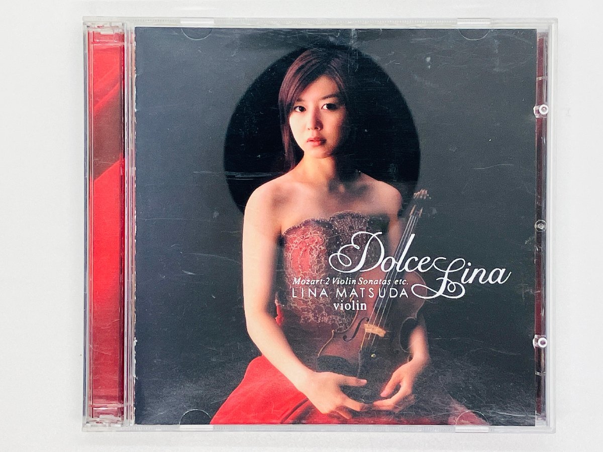 即決CD+DVD 松田理奈 ヴァイオリン / Dolce Lina Mozart:2 Violin Sonatas etc. LINA MATSUDA violin Z61の画像1
