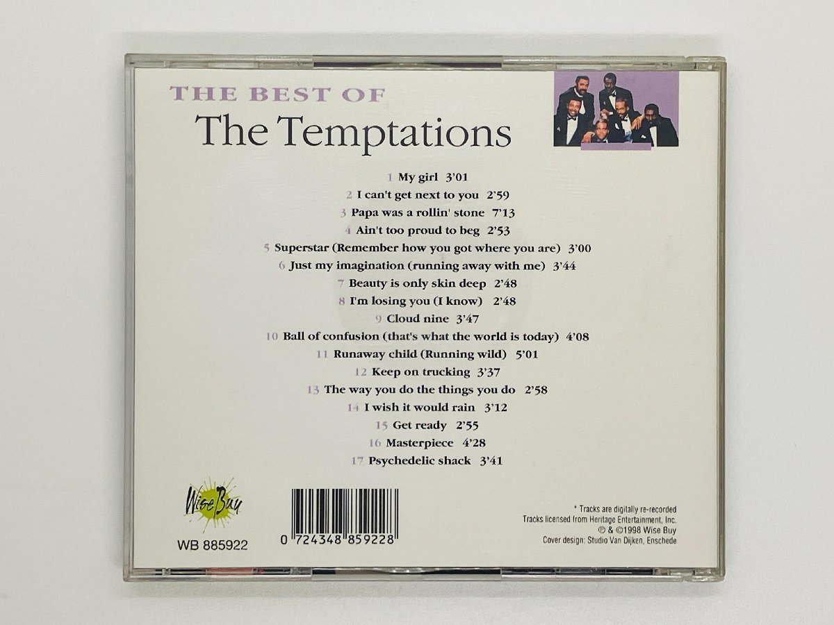 即決CD The Best of Temptations テンプテーションズ / PAPA WAS A ROLLIN STONE アルバム WB 885922 Z60_画像2