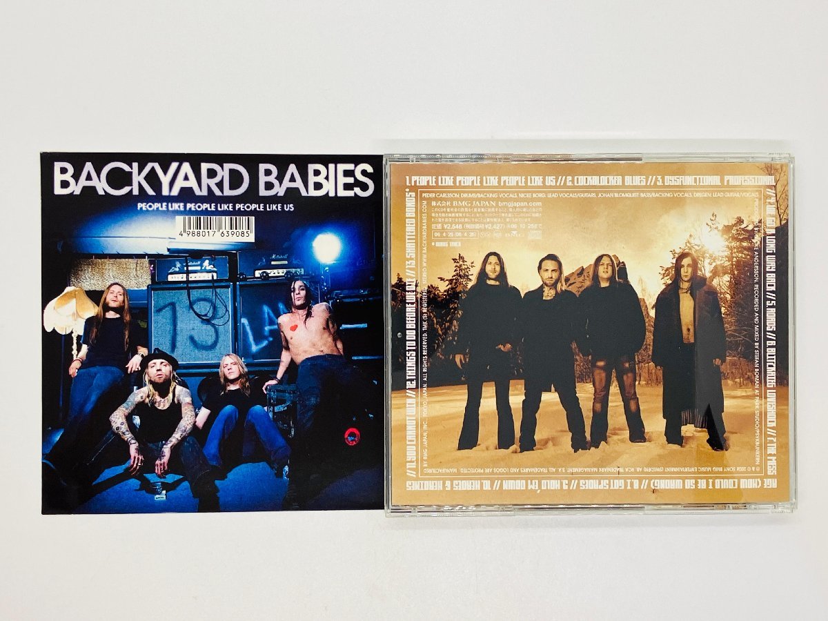 即決CD バックヤード・ベイビーズ / BACKYARD BABIES / PEOPLE LIKE PEOPLE LIKE PEOPLE LIKE US 帯付き BVCP-21477 I05_画像2