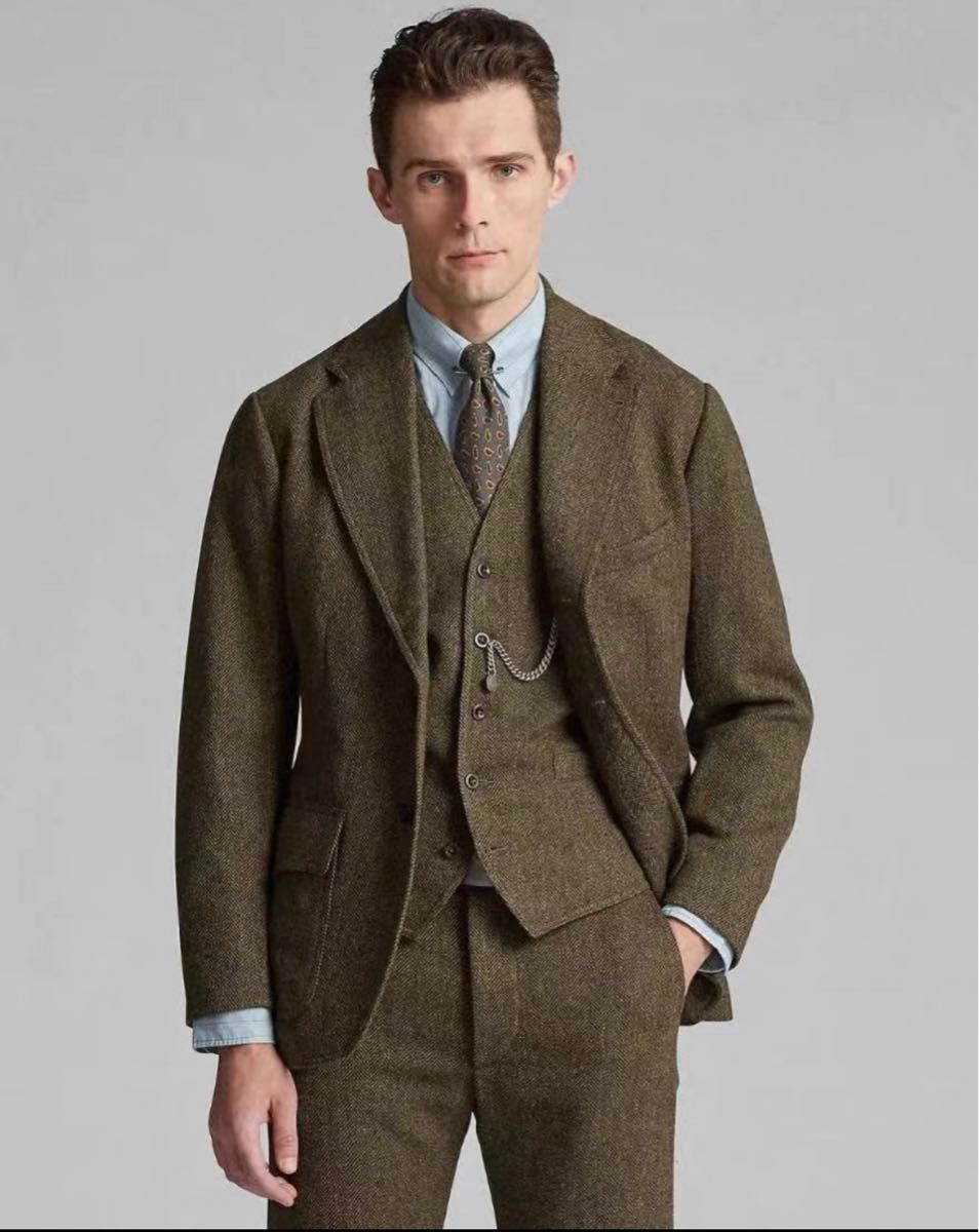 新品未使用】RRL 希少 ラルフローレン ウール ツイード 新品未使用】RRL 希少 ラルフローレン ウール ツイード