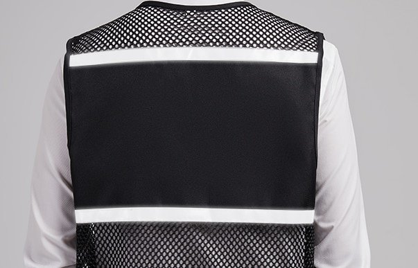 【新品】メッシュ リフレクター ベスト ワーク ベスト Mesh Vest ユニホームベスト ブラック(リフレクター付き)サイズ 4XL【送料無料】_画像9