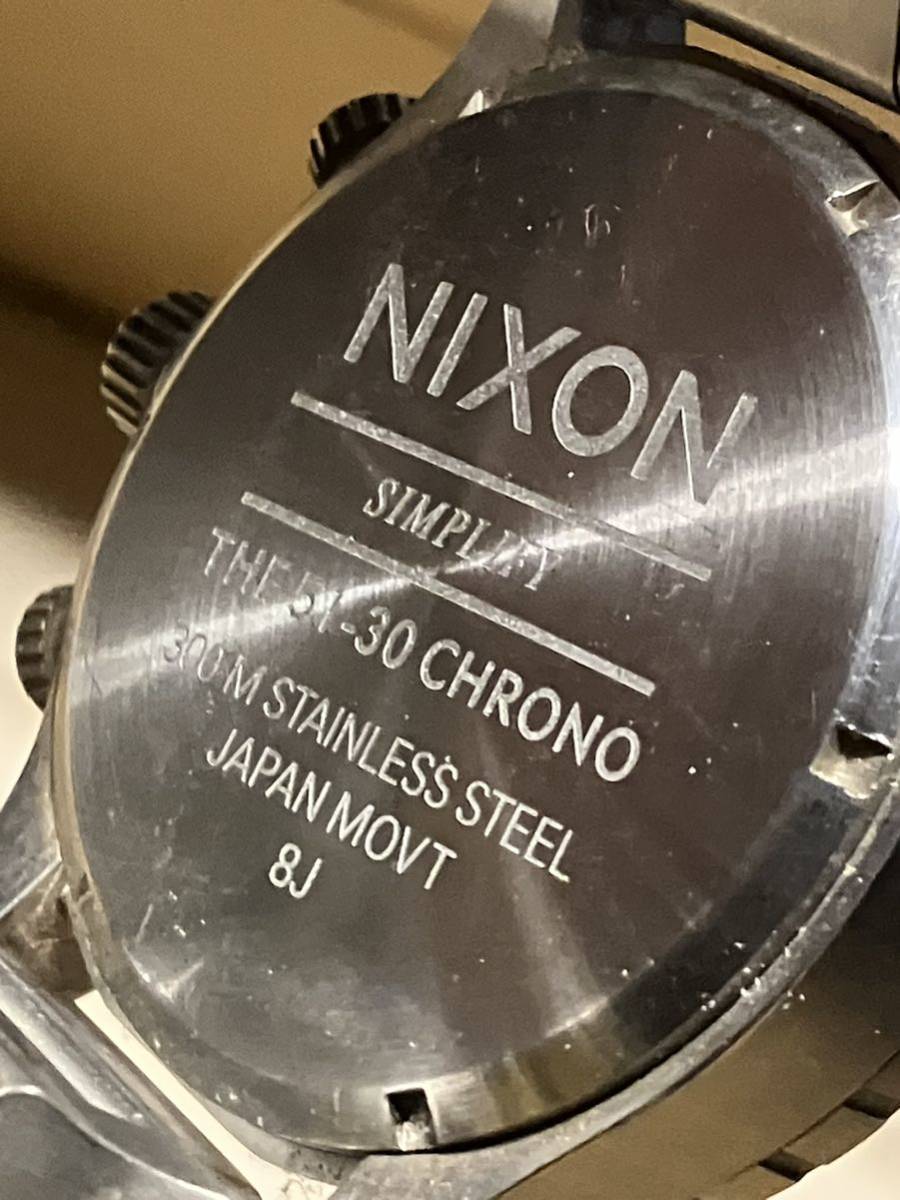 NIXON 51-30 CHRONO ニクソン クロノグラフ 腕時計 中古品の画像2