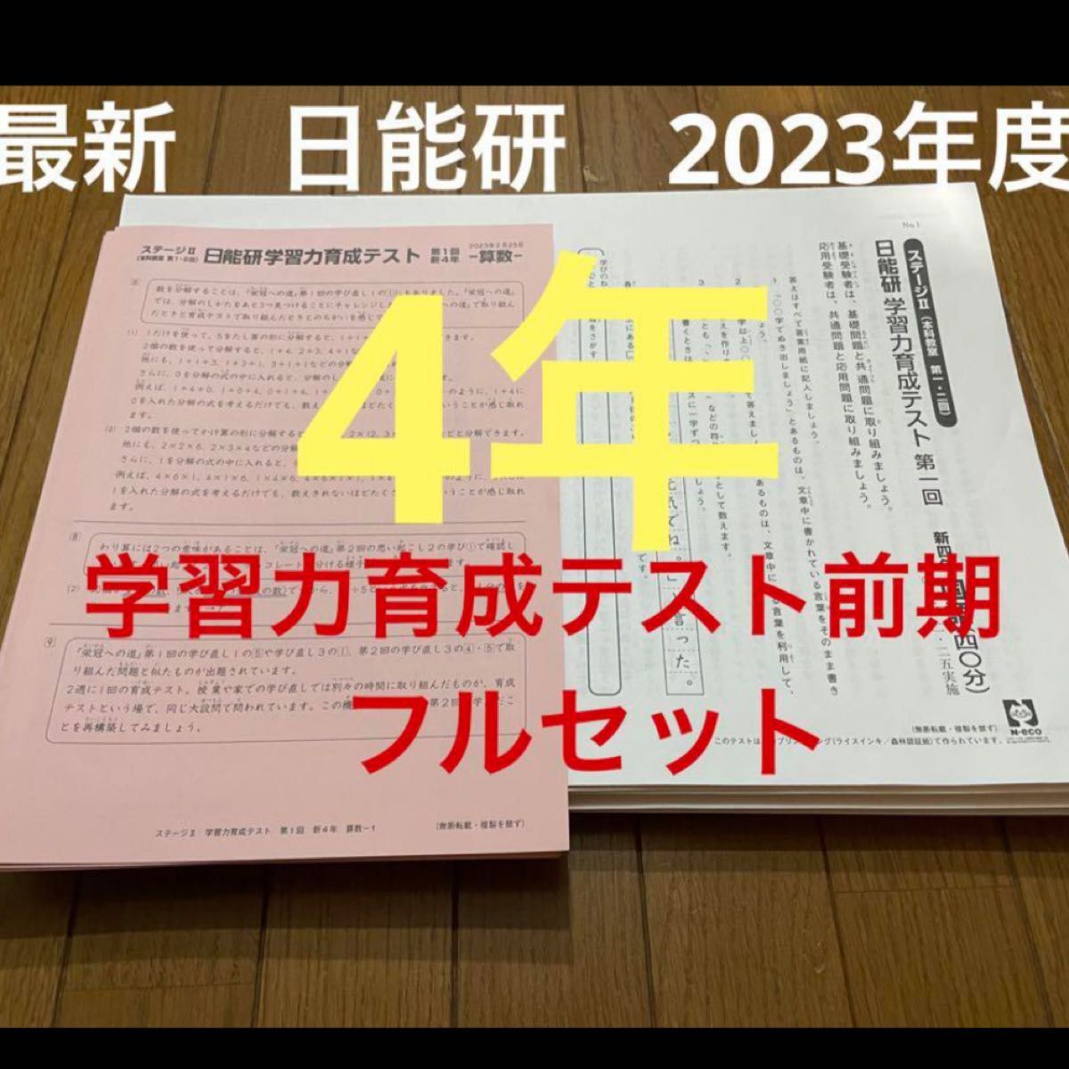 最新 日能研 4年 2023年度 学習力育成テスト 前期セット 最新版 最新 日能研 4年 2023年度 学習力育成テスト 前期セット 最新版