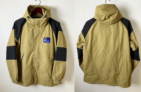 【USED 美品】ペンフィールド Penfield マウンテン パーカー ベージュ×ブラック 切替え メンズ ナイロン ジャケット シェル ジャケット S_画像2